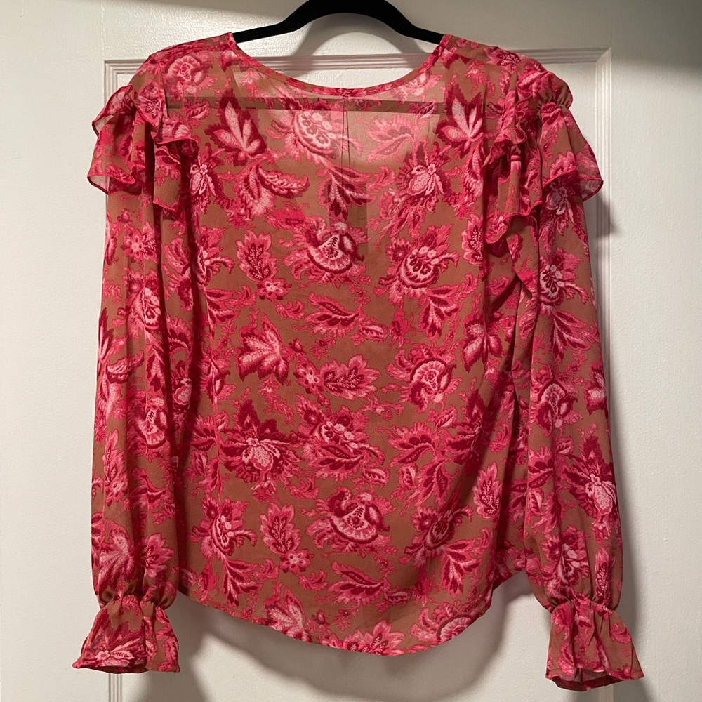 Floral Ruffle Blouse - Picture 3 of 4